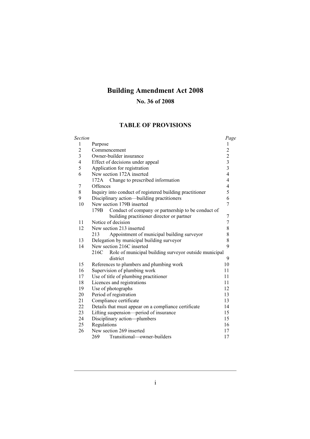 Building Amendment Act 2008