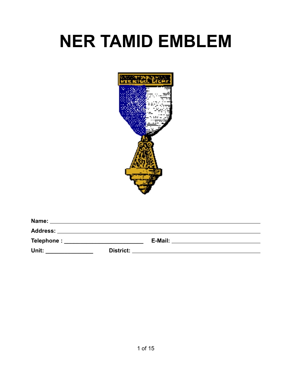 Ner Tamid Emblem