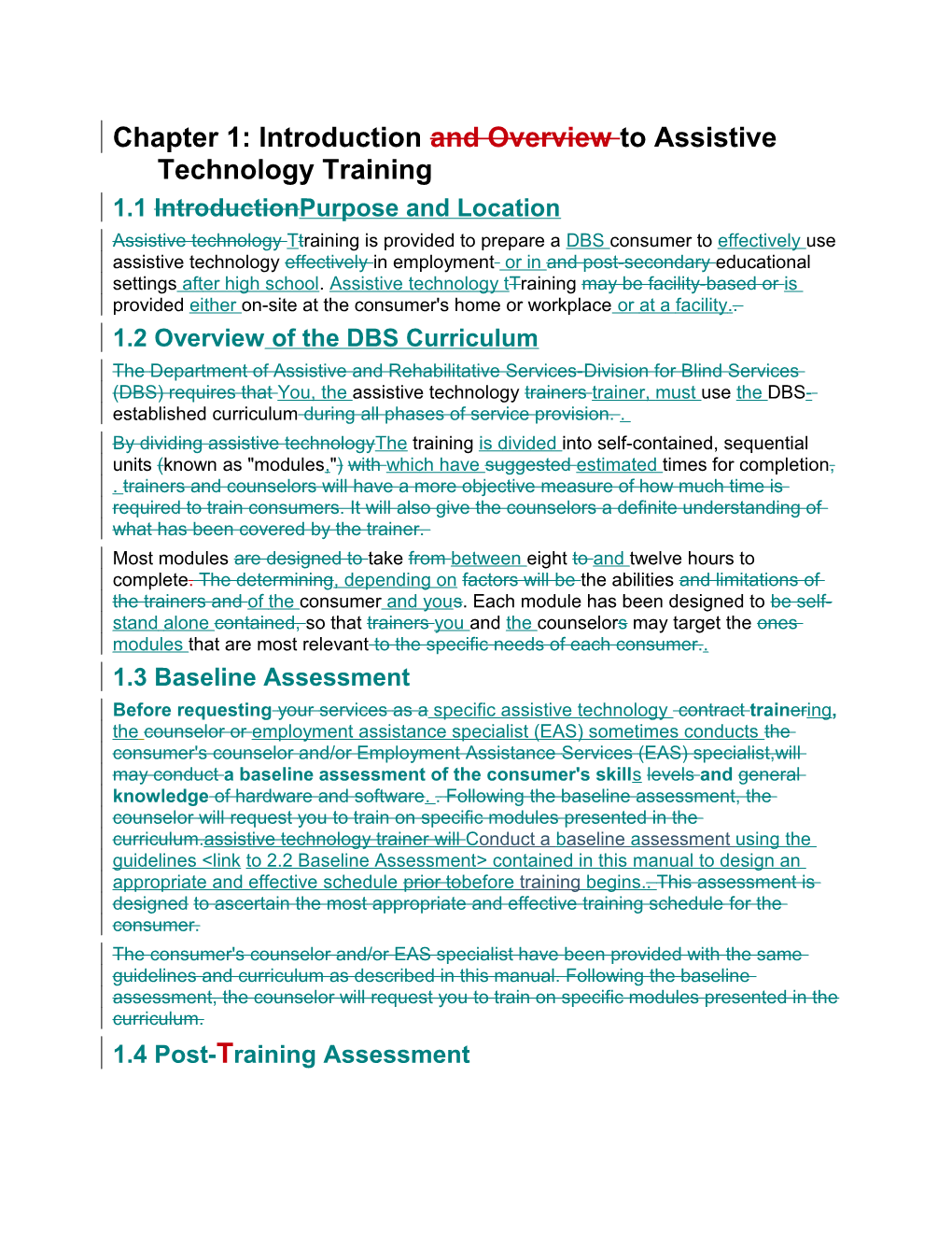 Chapter 1: Introduction and Overview to Assistive Technology Training