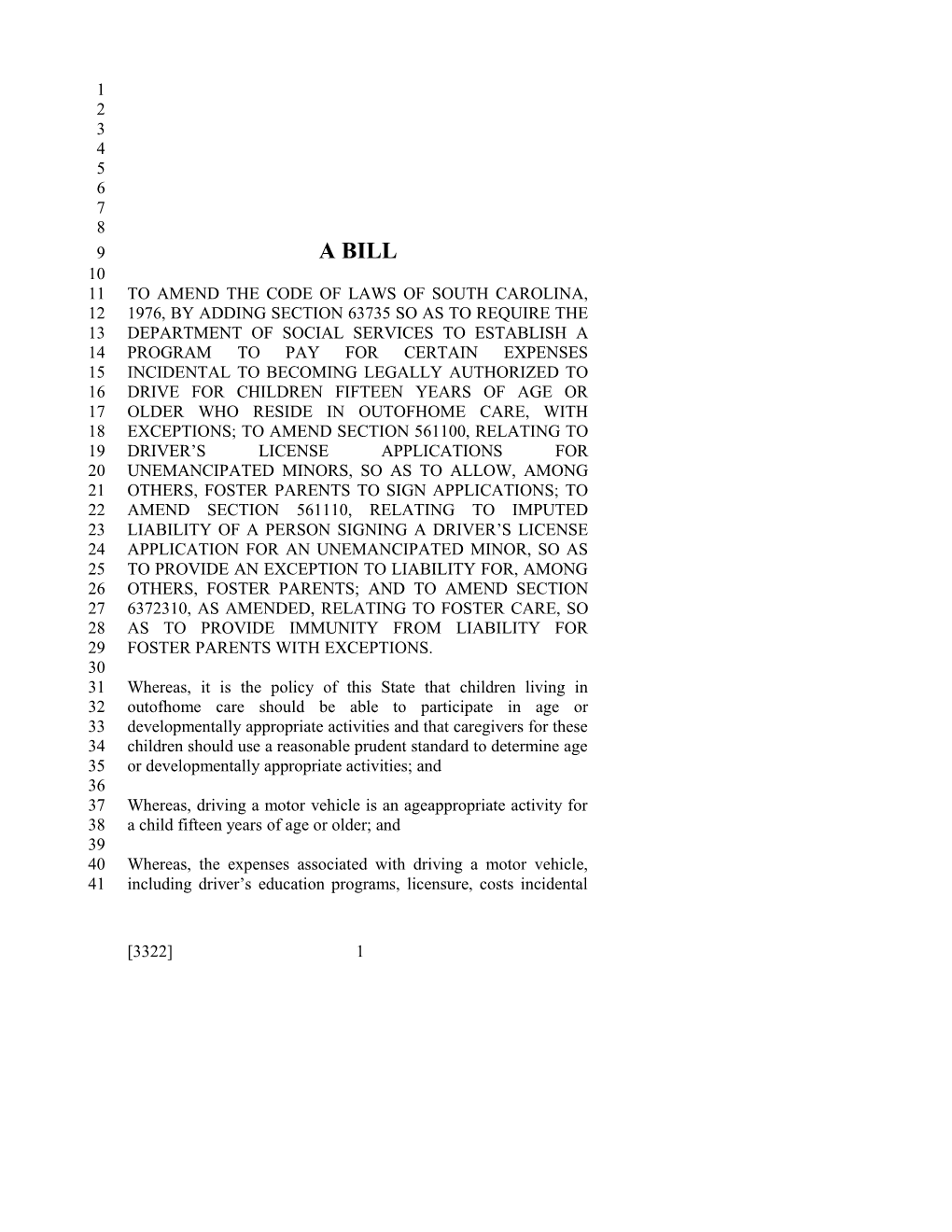 2017-2018 Bill 3322 Text of Previous Version (Dec. 15, 2016) - South Carolina Legislature Online