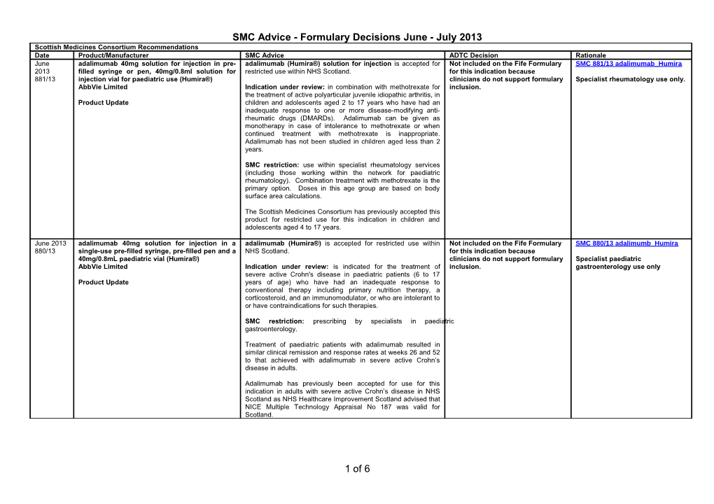 List of Natioanl Advisory Group Recommendations Since April 2002 s1