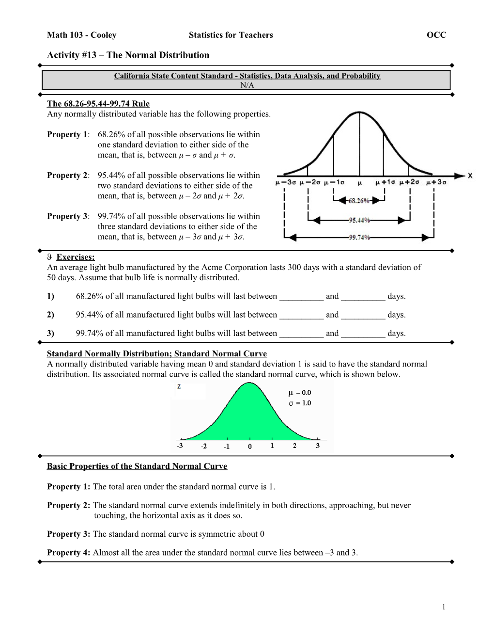Math 103 - Cooley Statistics for Teachers OCC s1