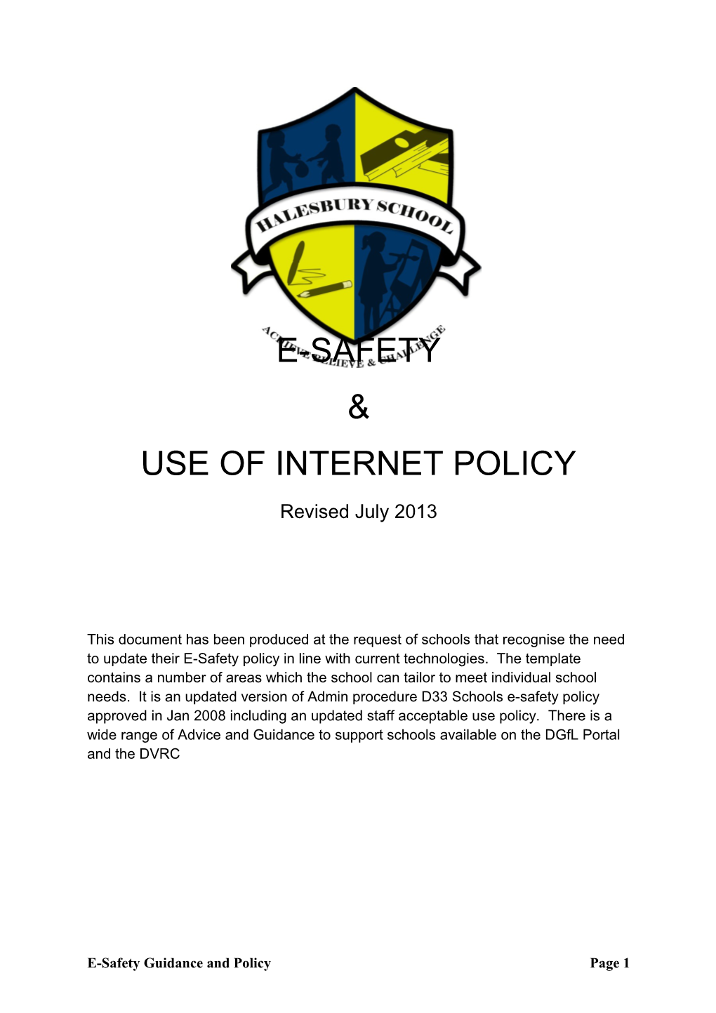 Use of Internet Policy