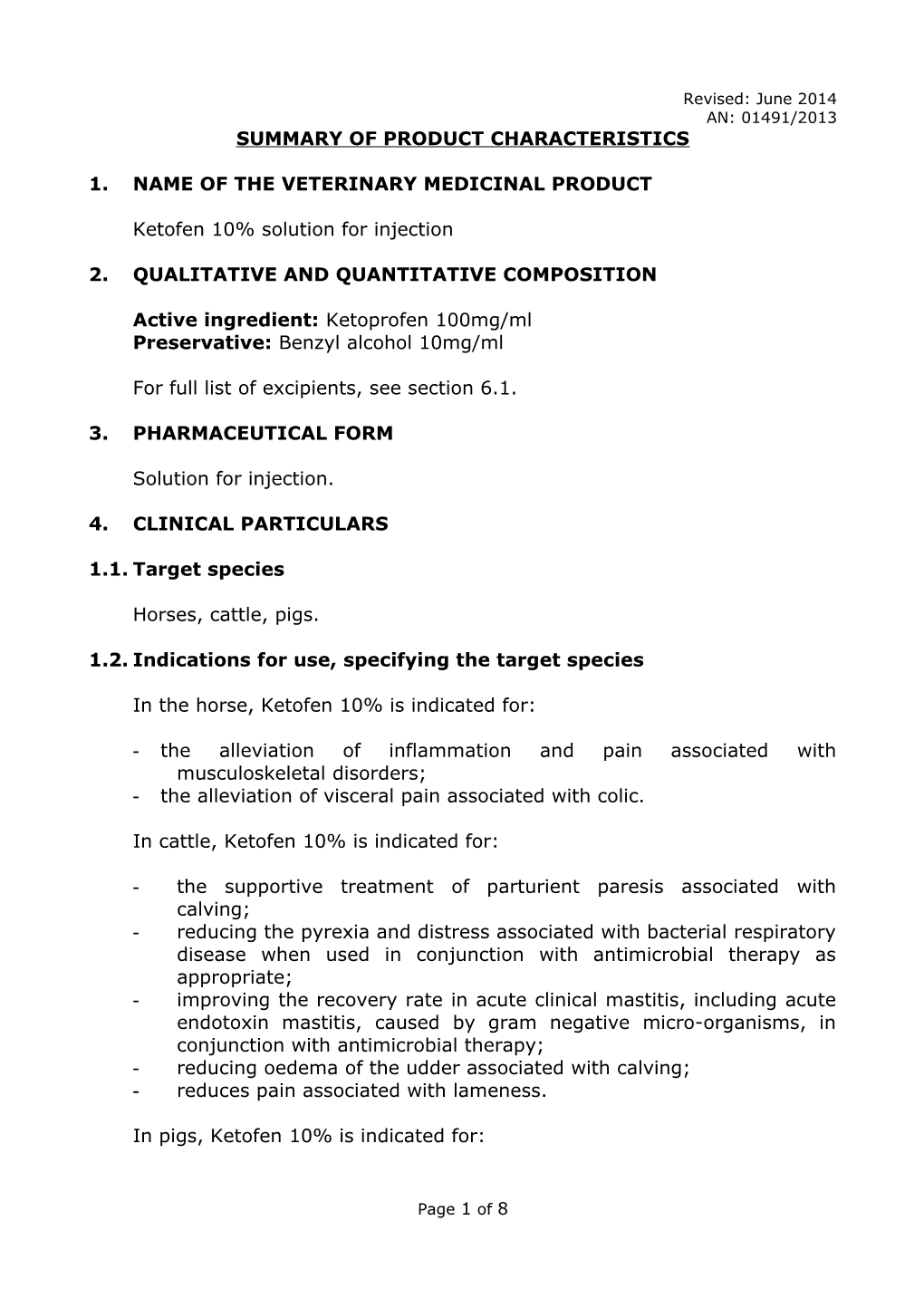 Summary of Product Characteristics s17