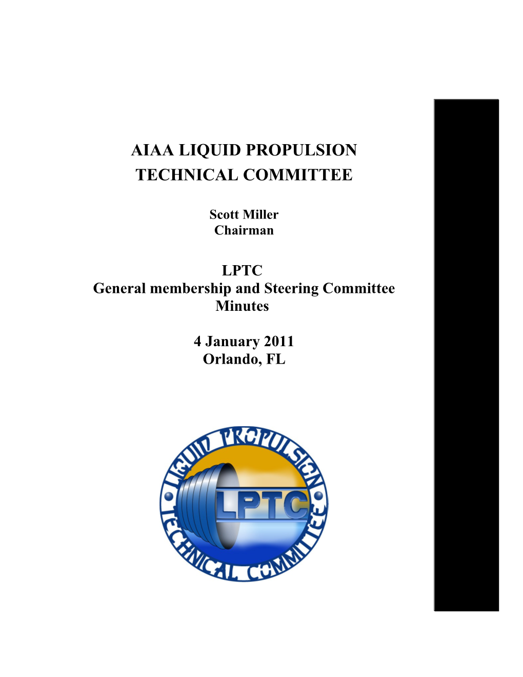 AIAA Liquid Propulsion Technical Committee (LPTC)