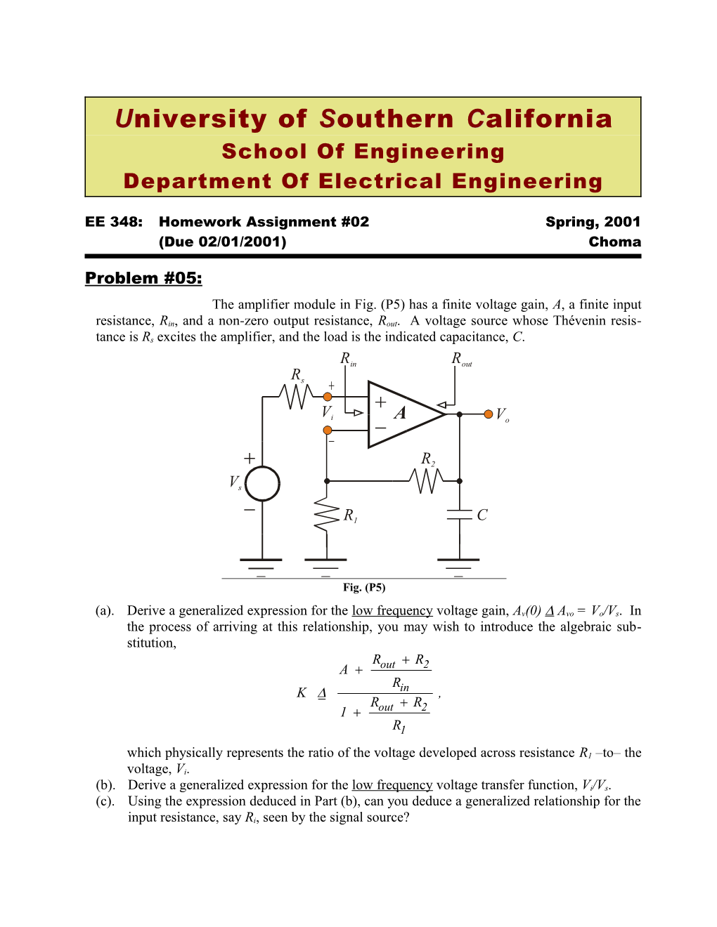 University of Southern California s5