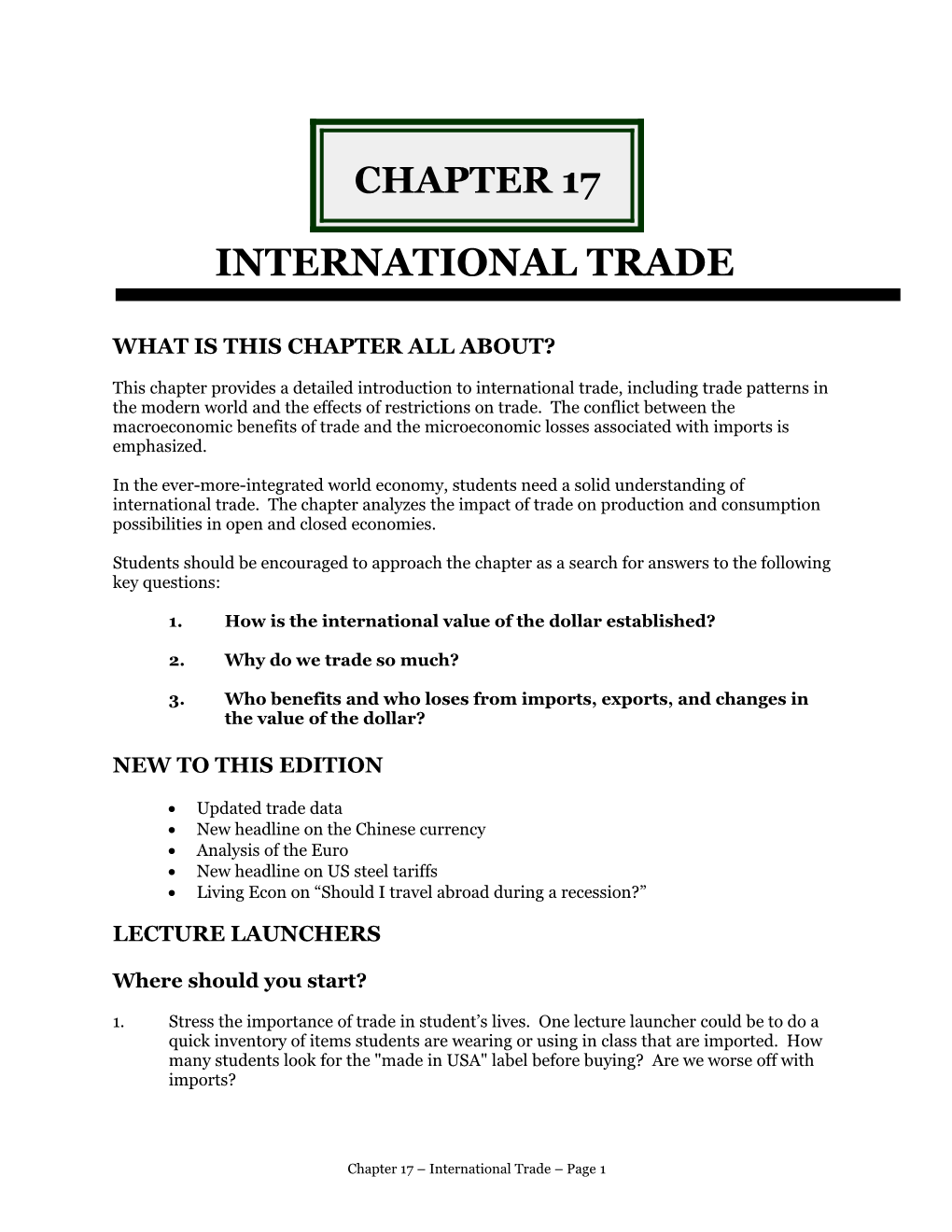 What Is This Chapter All About?