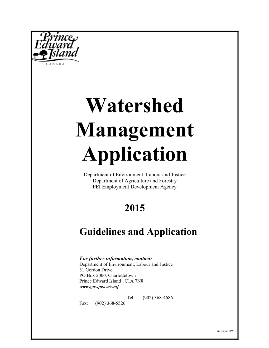 Watershed Management Application