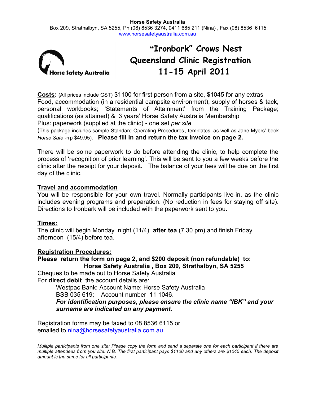 Ahse Clinic Registration Form s1