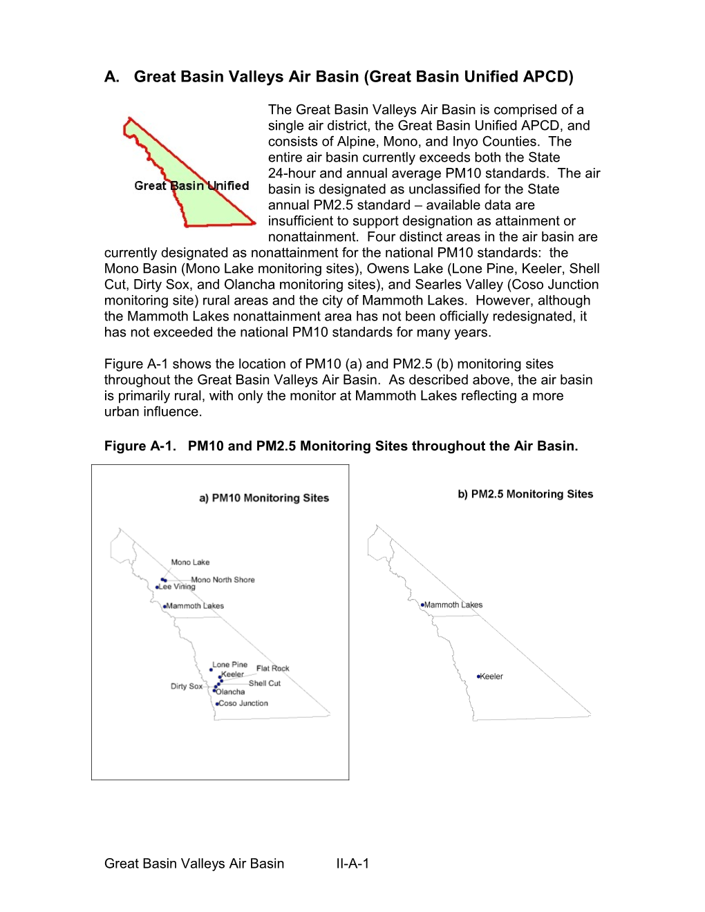 A. Great Basin Valleys Air Basin (Great Basin Unified APCD)