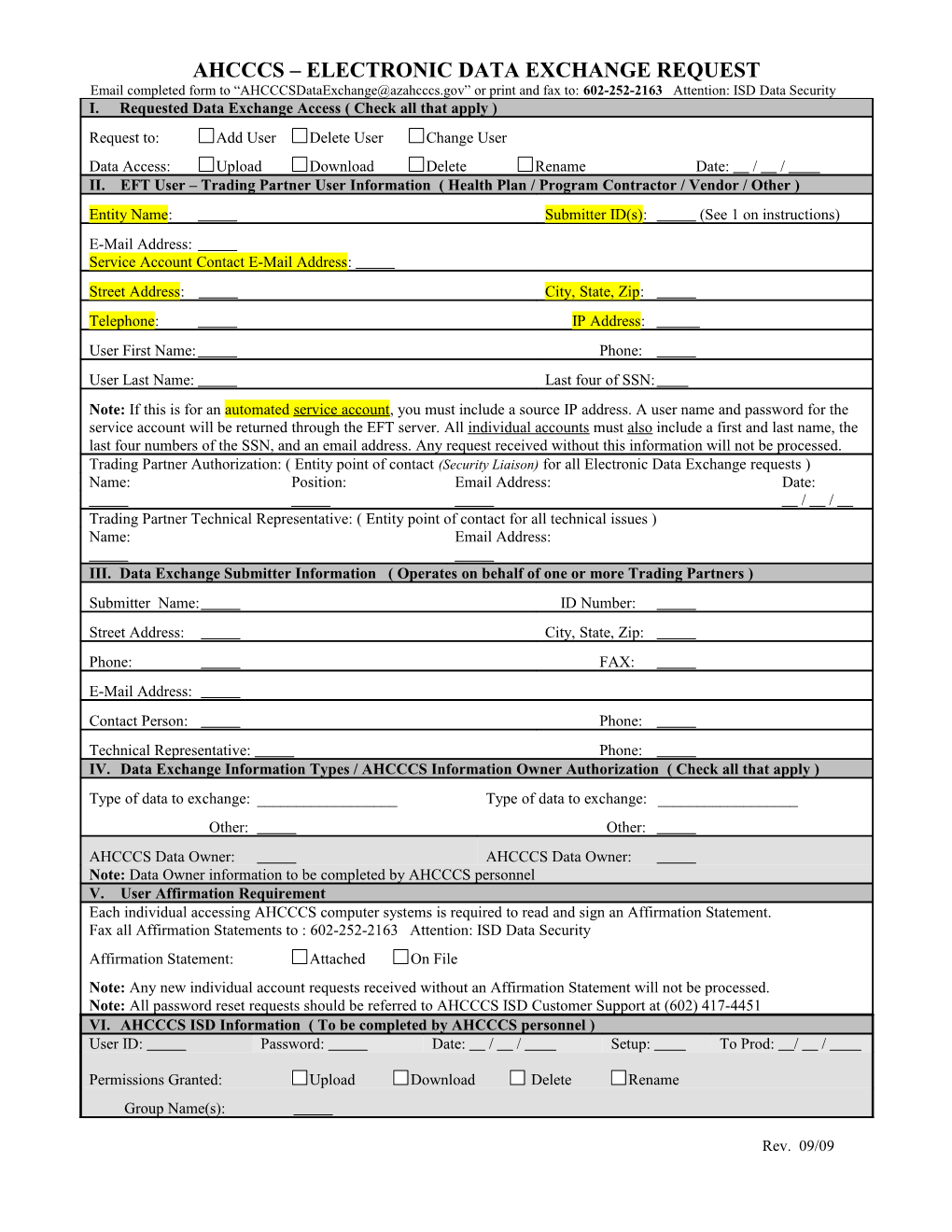 Ahcccs Electronic Data Exchange Request