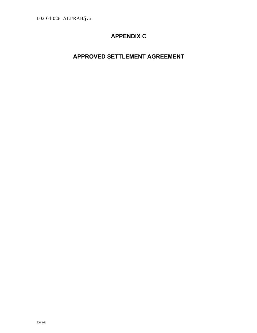 Approved Settlement Agreement