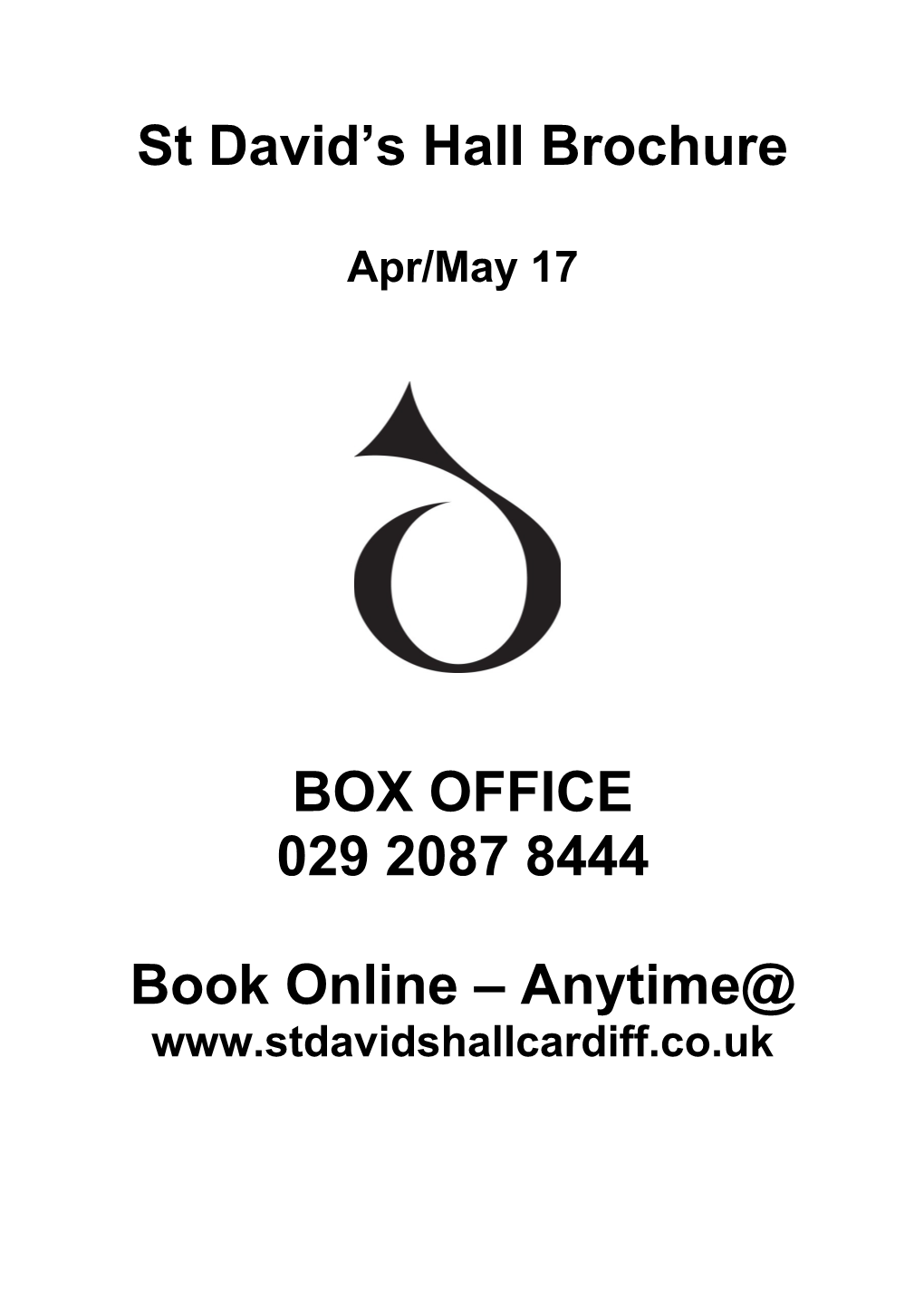 St David S Hall Brochure