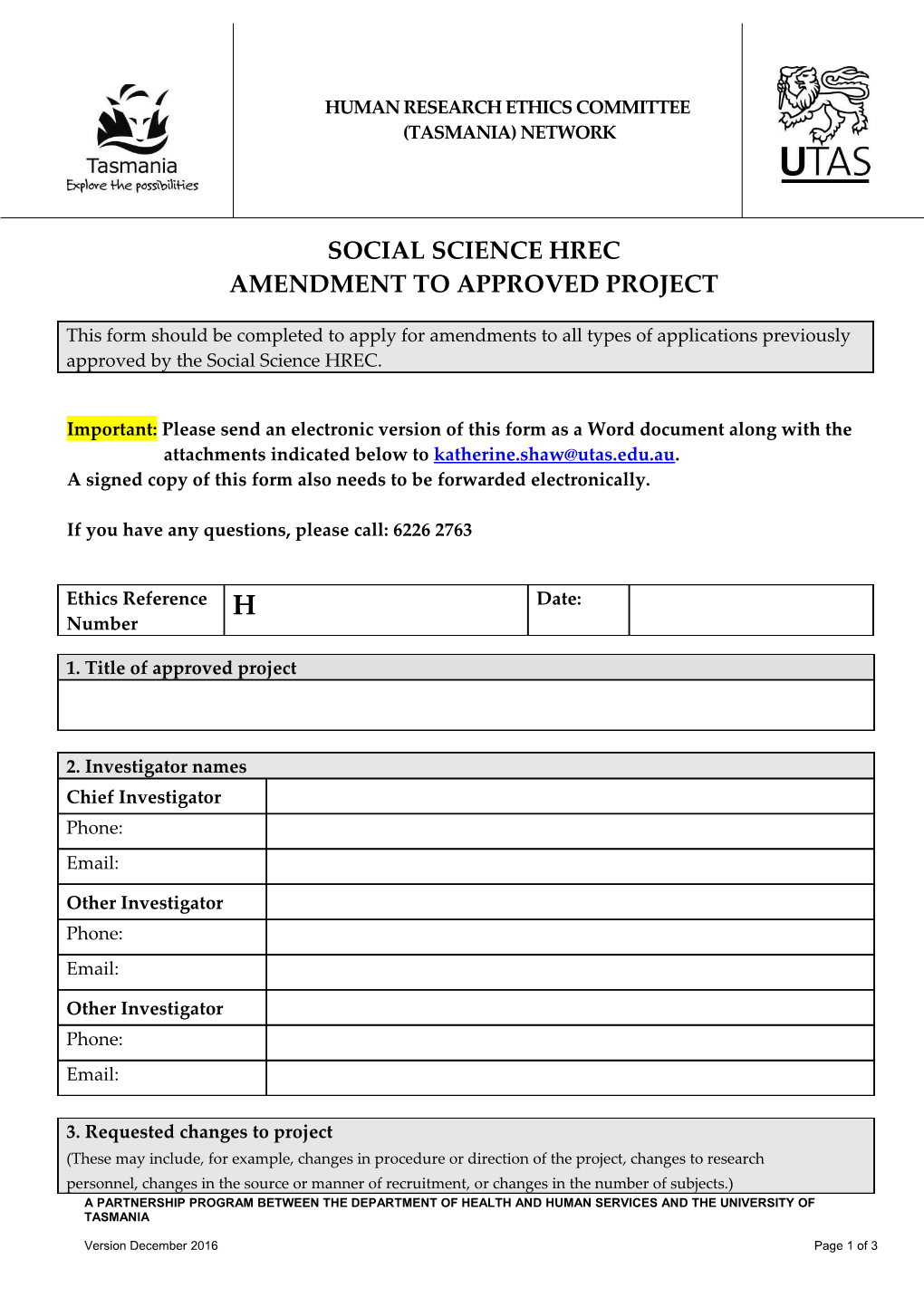 Social Science HREC