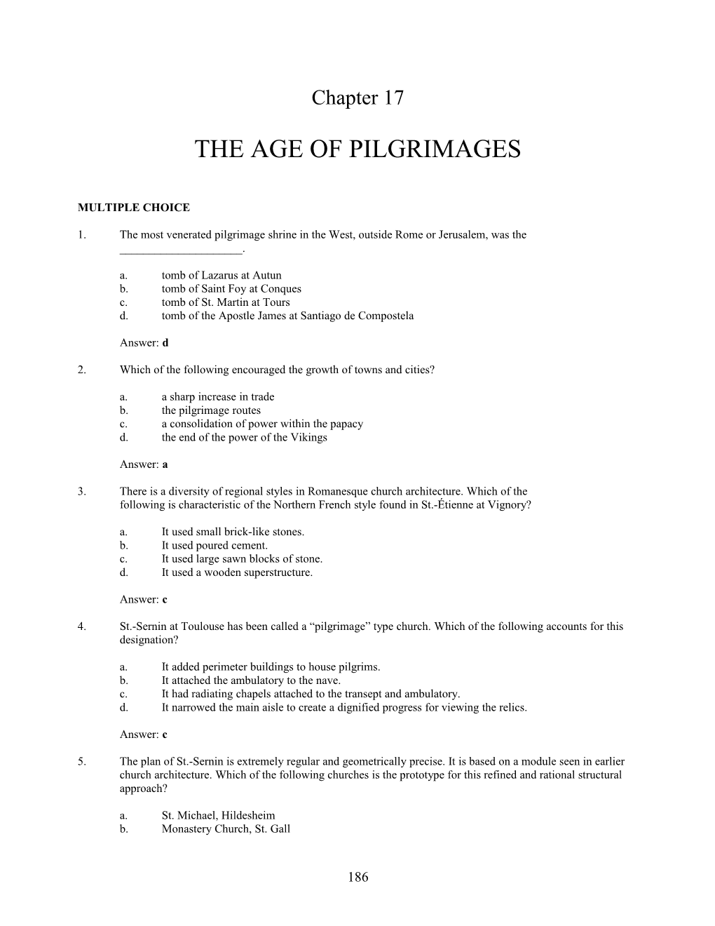 The Age of Pilgrimages