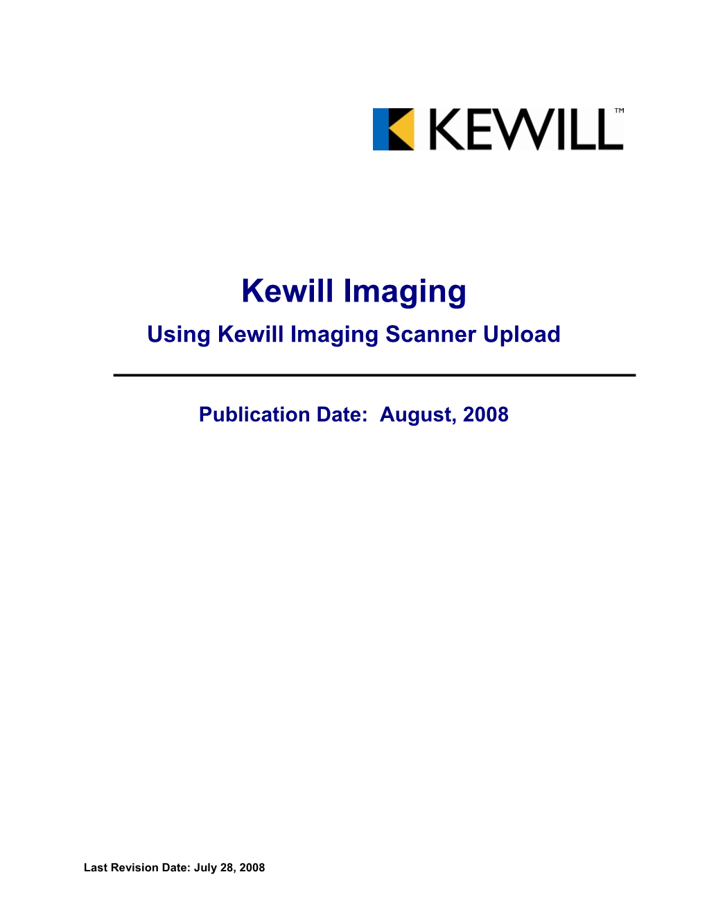 Using Kewill Scanner Upload