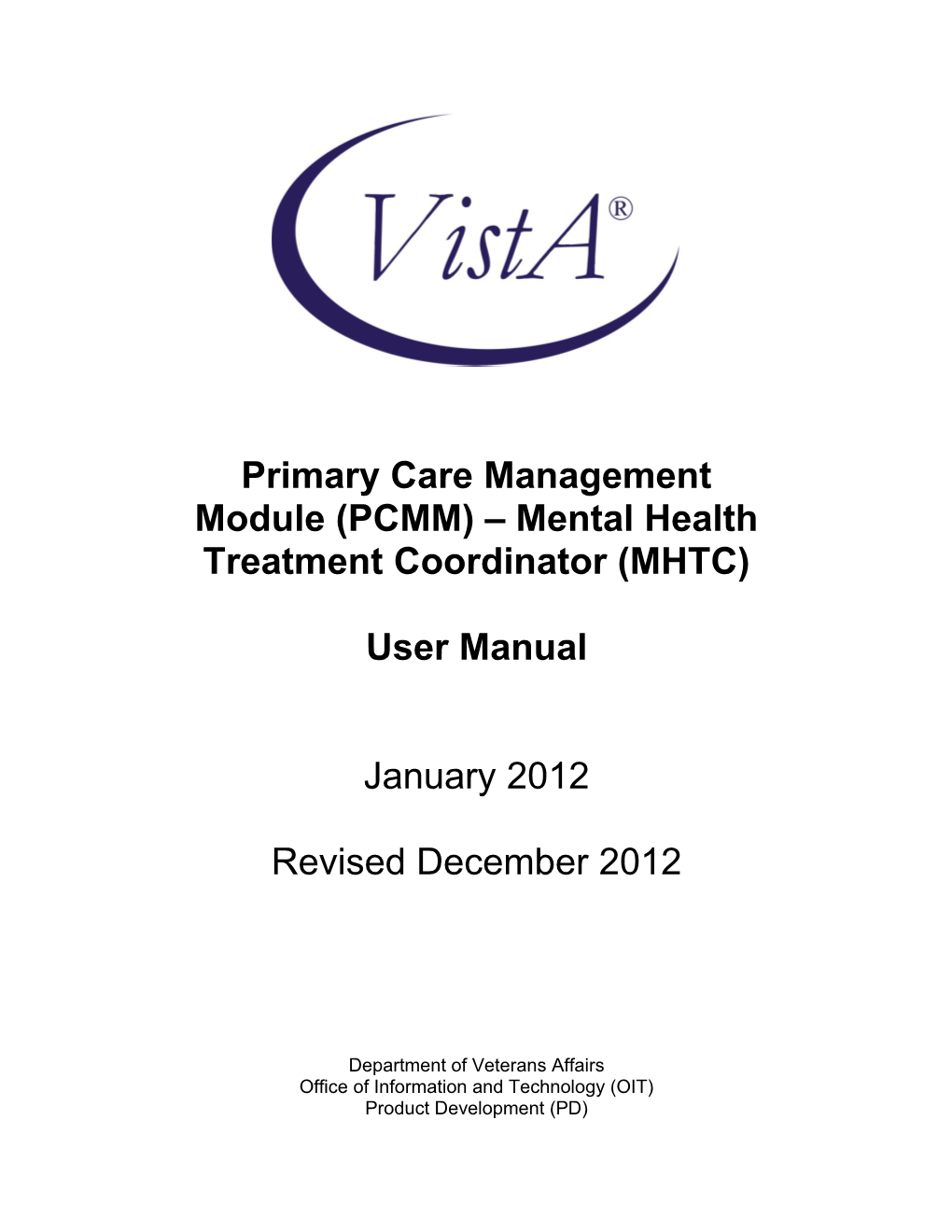 Primary Care Management Module User Manual