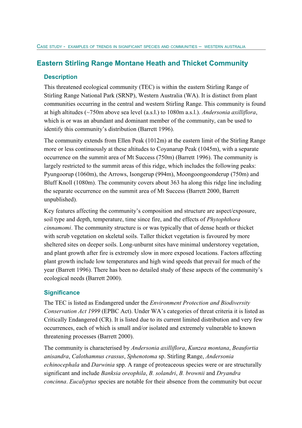 Chapter 2 Assessment of Australia's Terrestrial Biodiversity 2008