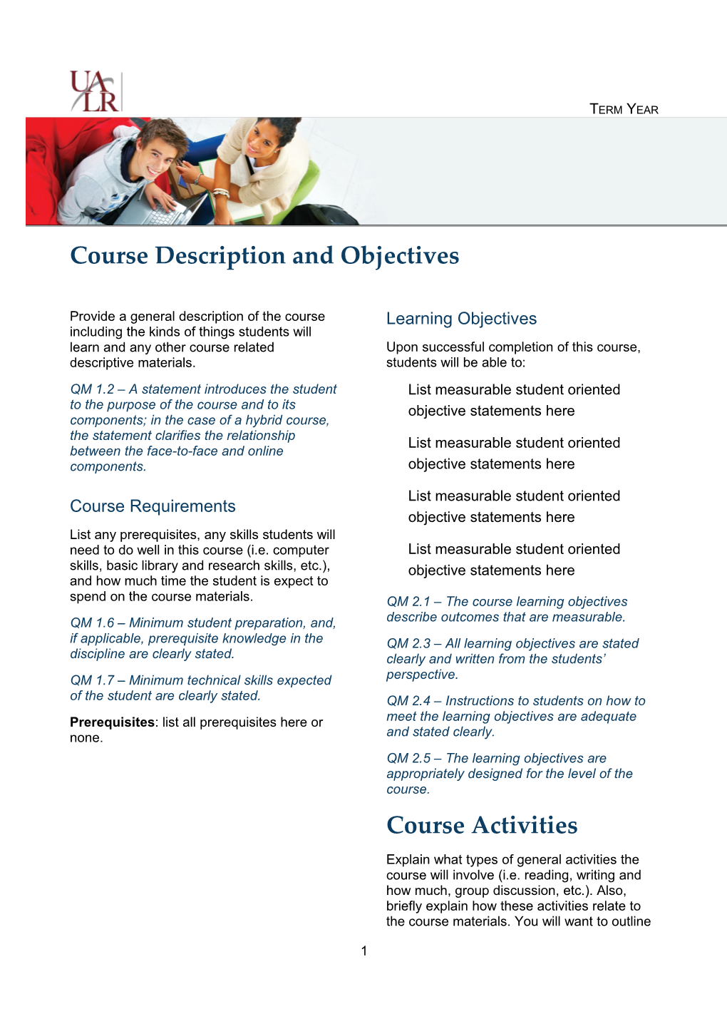 Course Description and Objectives s2