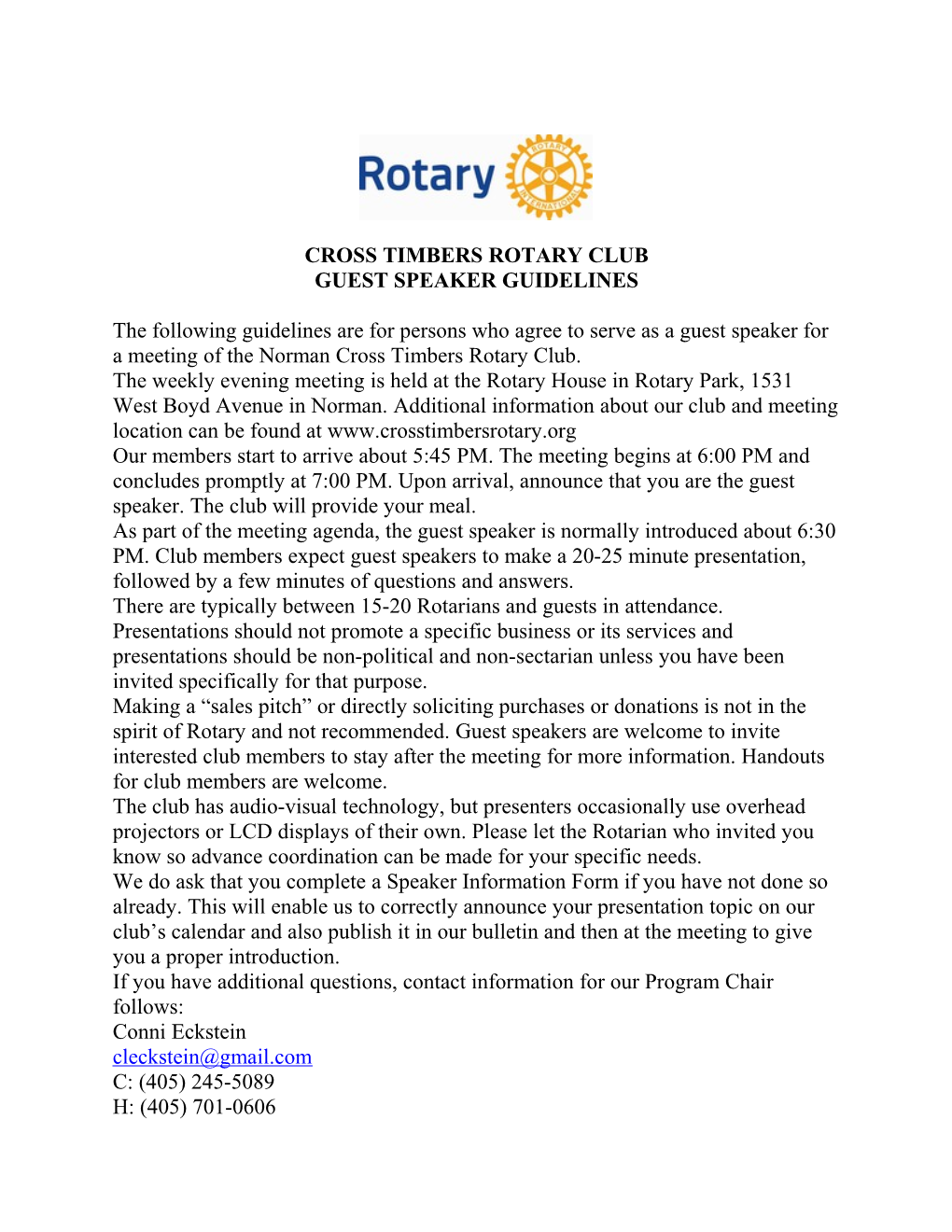 Cross Timbers Rotary Club