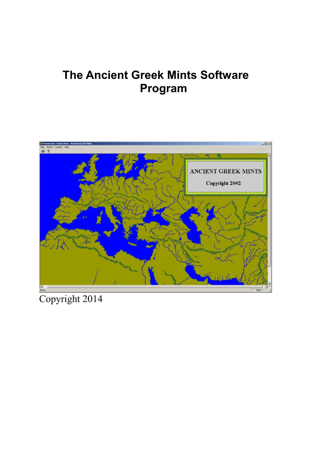 The Ancient Greek Mints Software Program