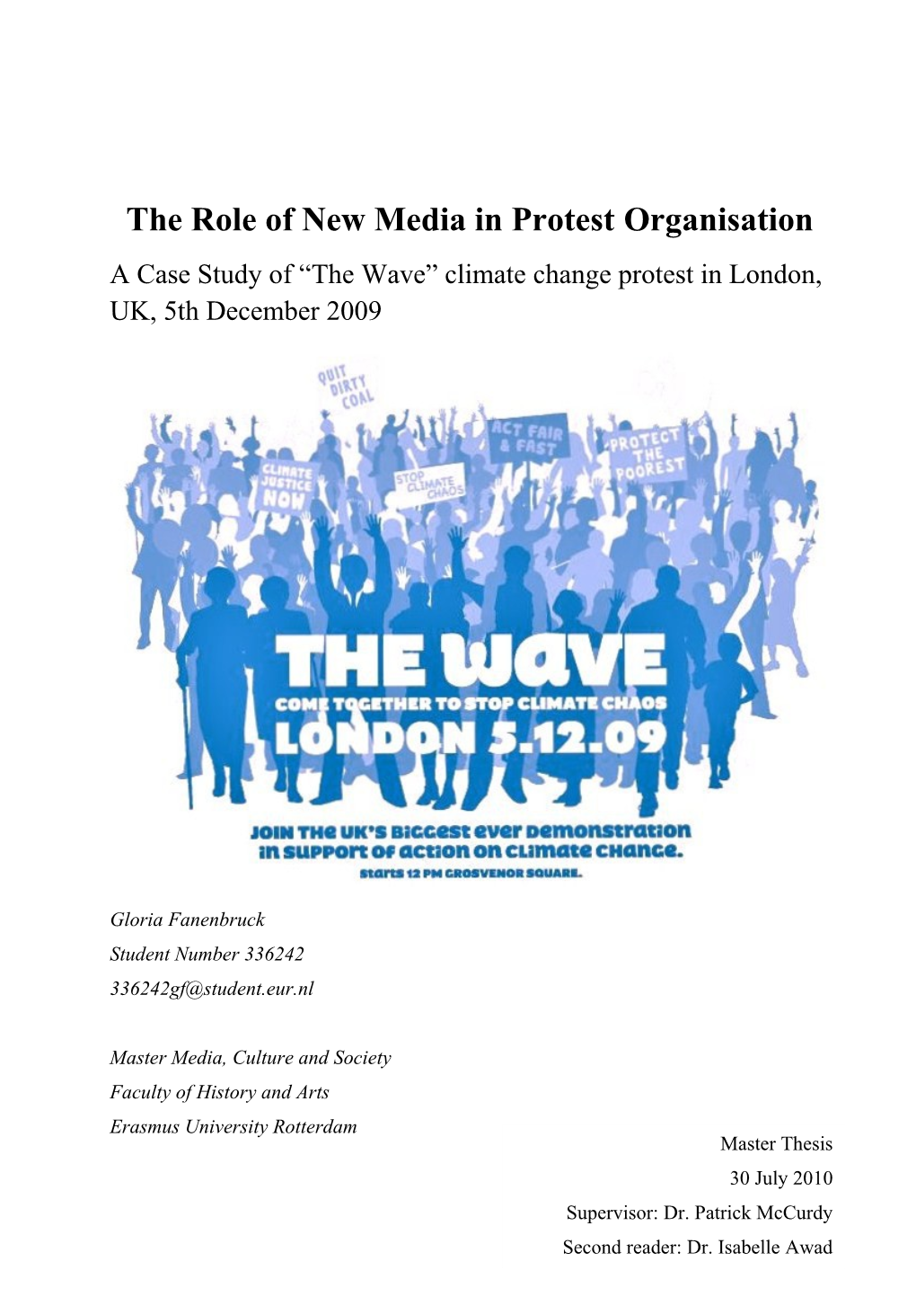 The Role Of New Media In Protest Organisation