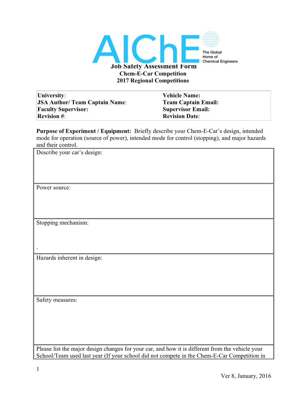 Job Safety Assessment Form s1