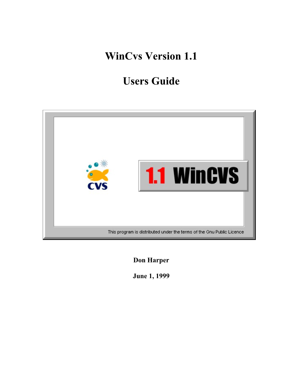 Wincvs Version 1.1