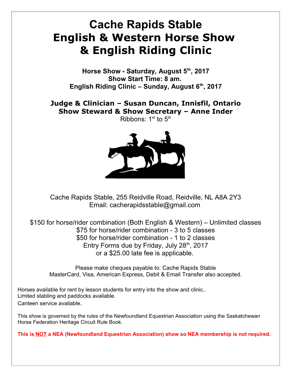 English & Western Horse Show