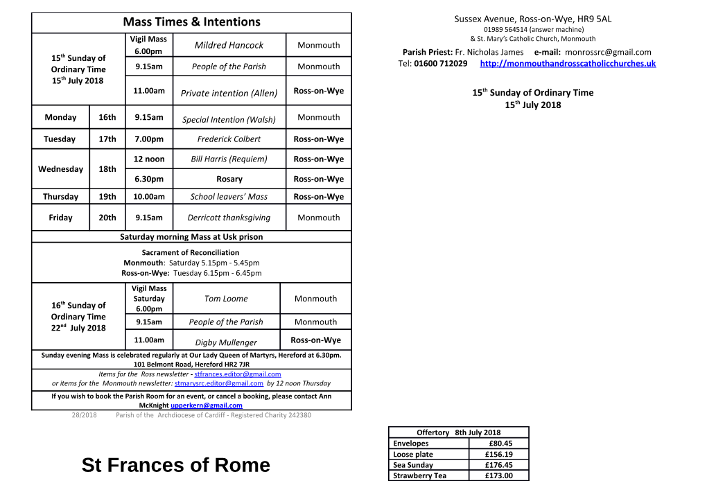 St Frances of Rome