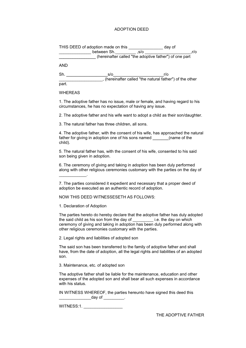 New - Agreement to Compromise D