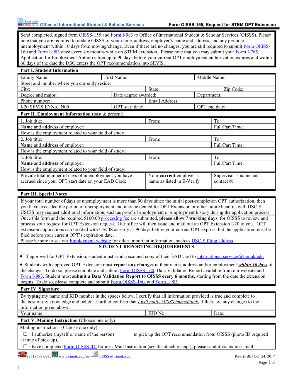 Office of International Student & Scholar Services