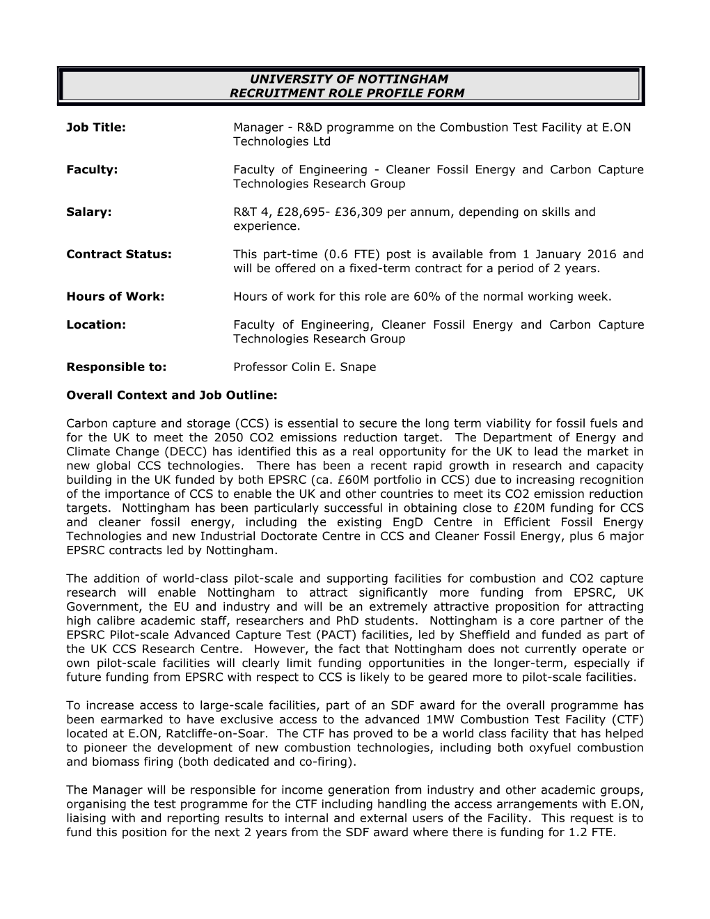 Recruitment Role Profile Form s8