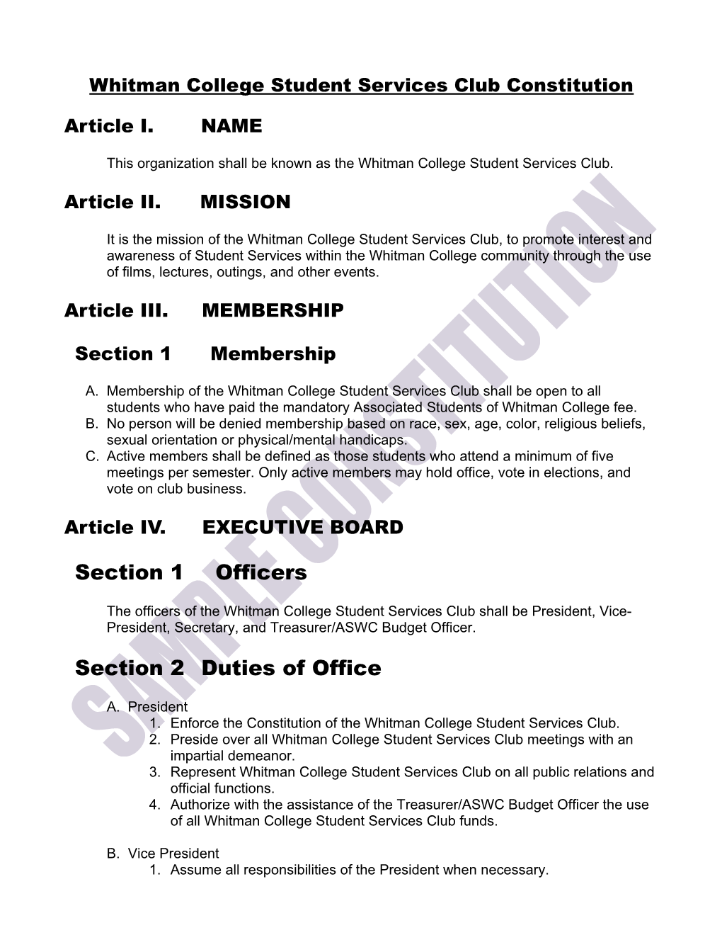 Student Club & Organization Guidelines