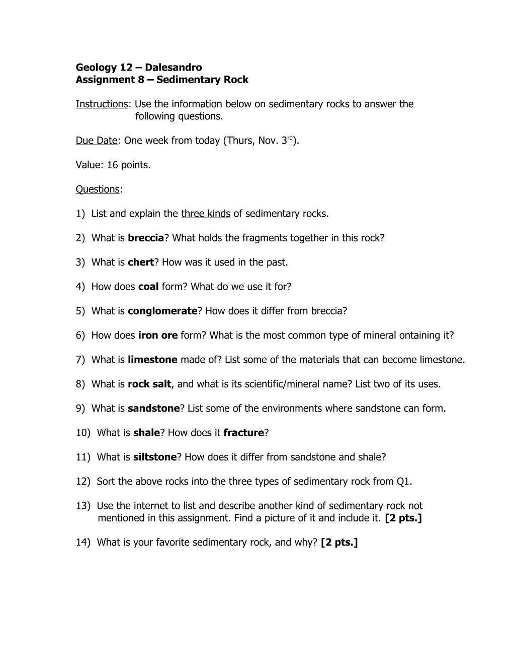 Geology 12 Dalesandro s1