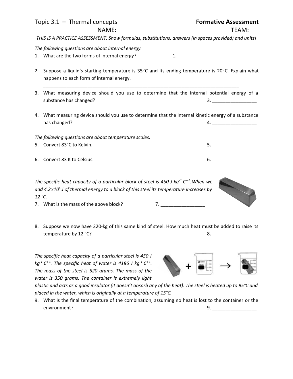 Topic 1.1 Measurements in Physics Formative Assessment s1