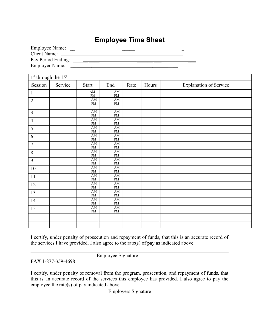 Utah Fiscal Agent Time Sheet