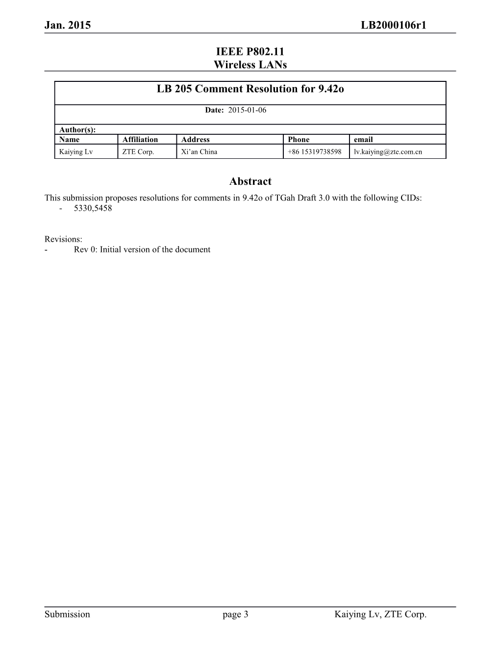 IEEE P802.11 Wireless Lans s89