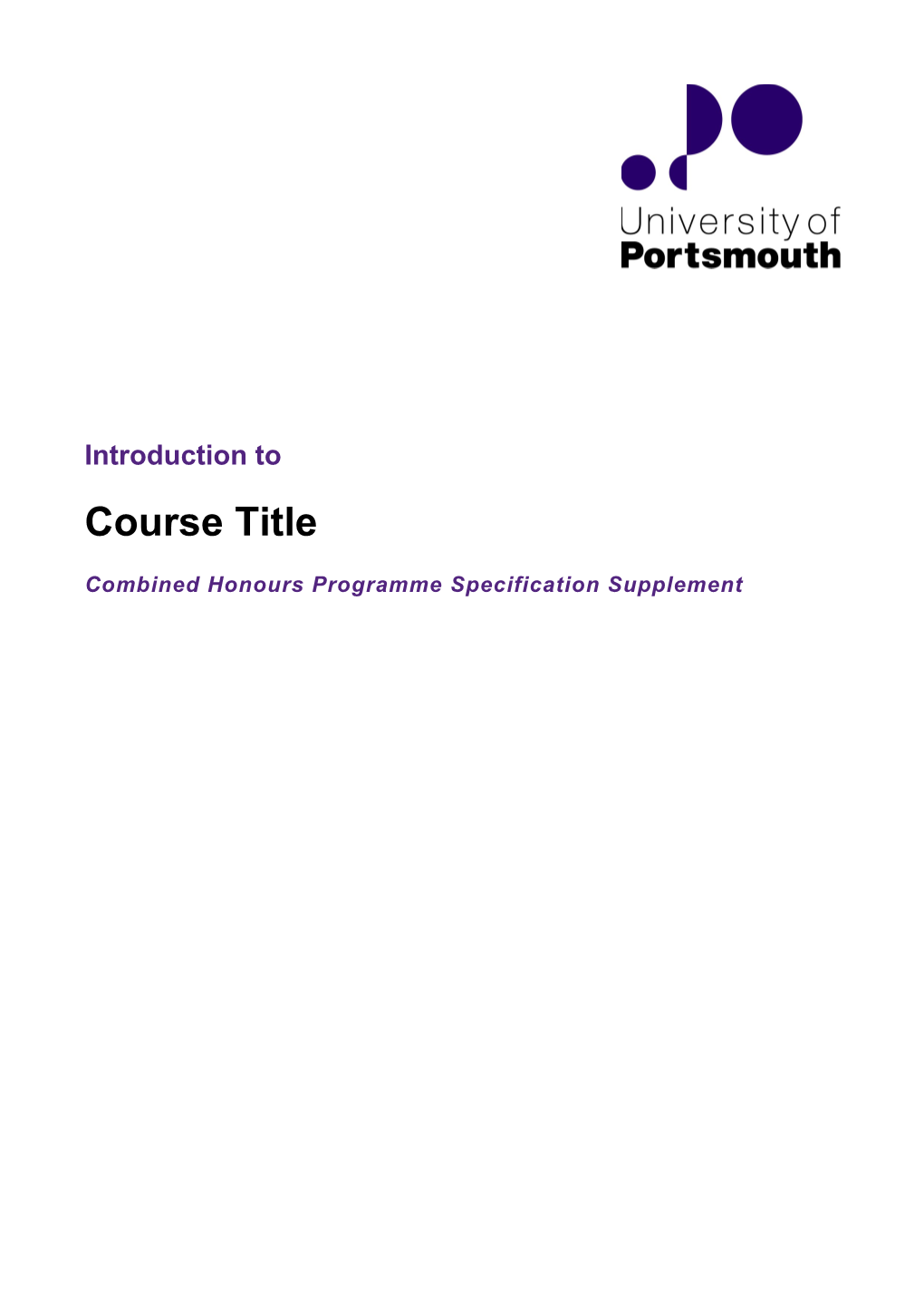 2. Course Code (And UCAS Code If Applicable)