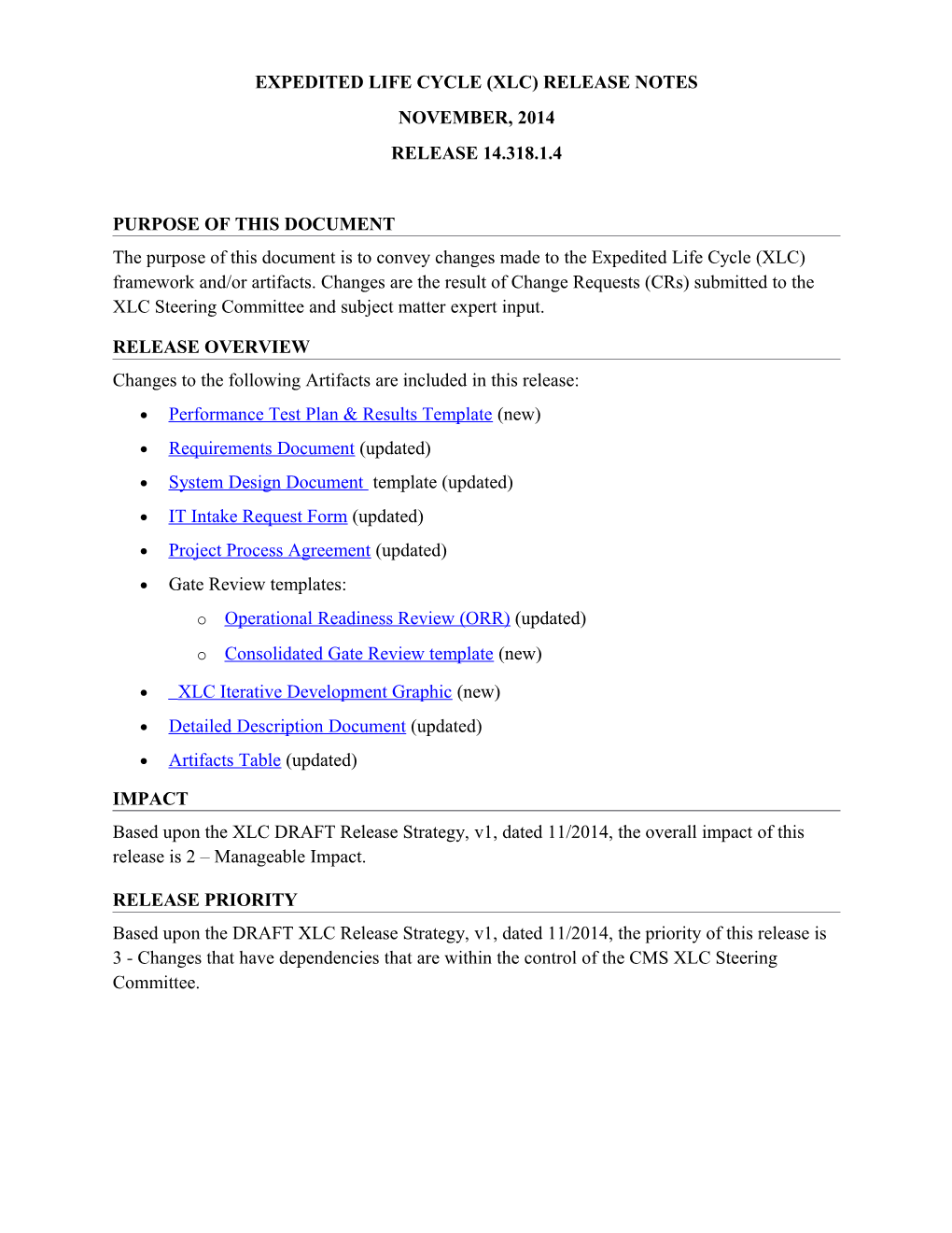 Release Notes - CMS XLC Nov2014