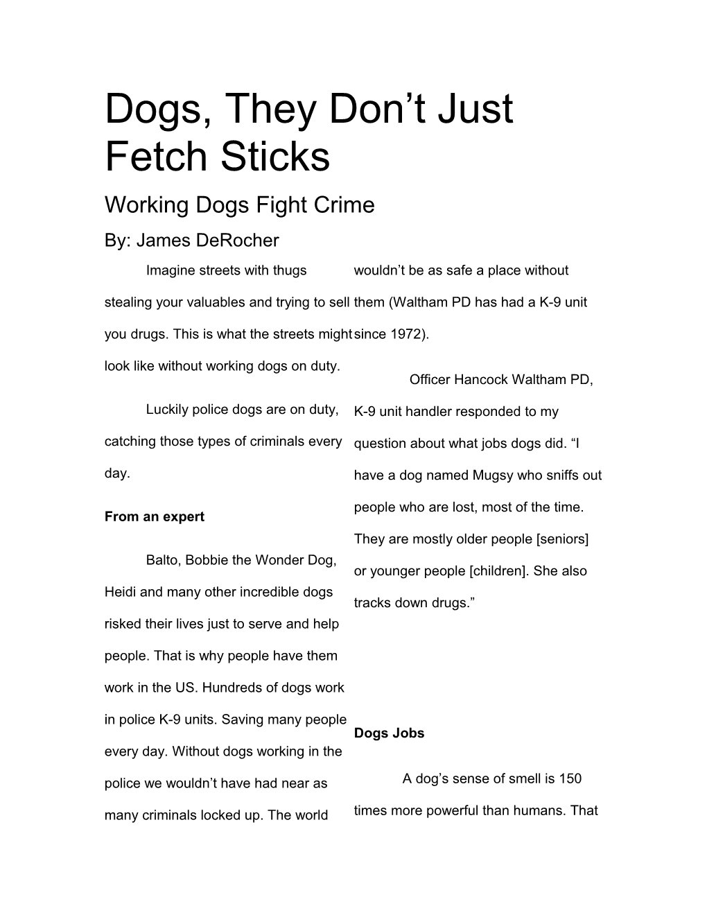 Dogs, They Don T Just Fetch Sticks