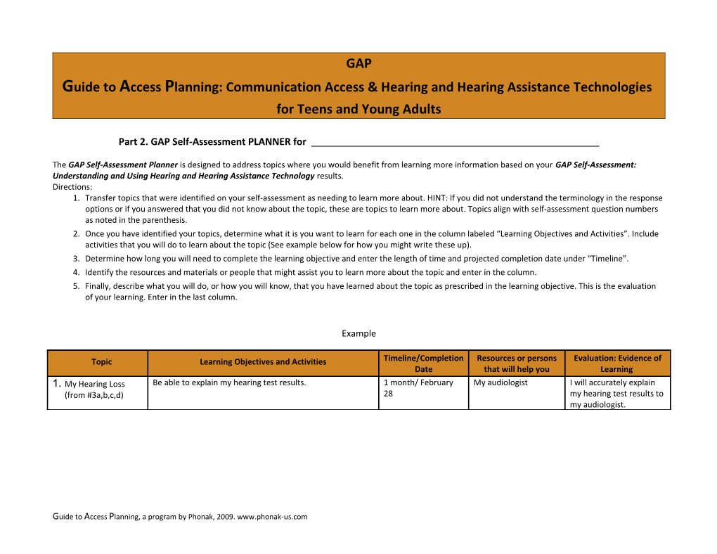 Guide to Access Planning: Communication Access Hearing and Hearing Assistance Technologies