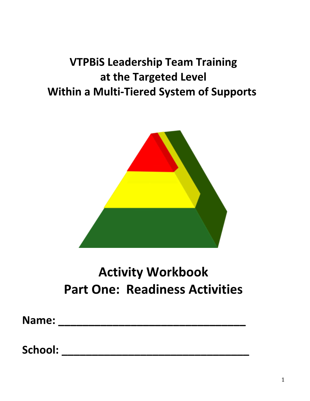 Vtpbis Leadership Team Training