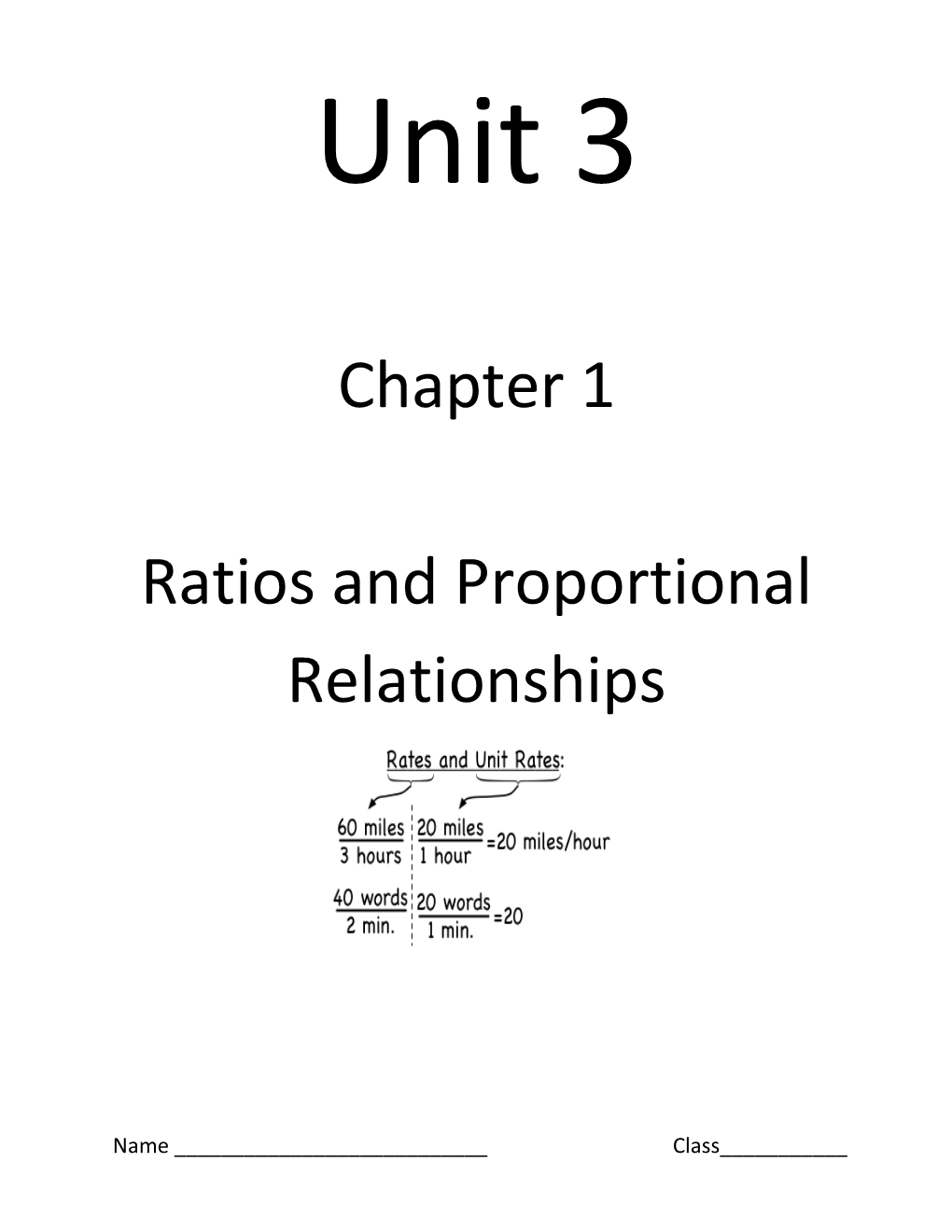 Ratios and Proportional Relationships s1