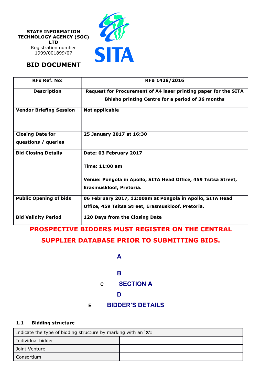 State Information Technology Agency (Soc) Ltd s2