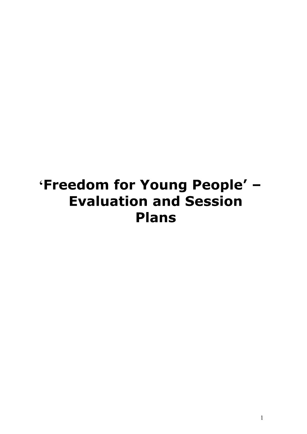 Youth Development Service – Risk Assessment
