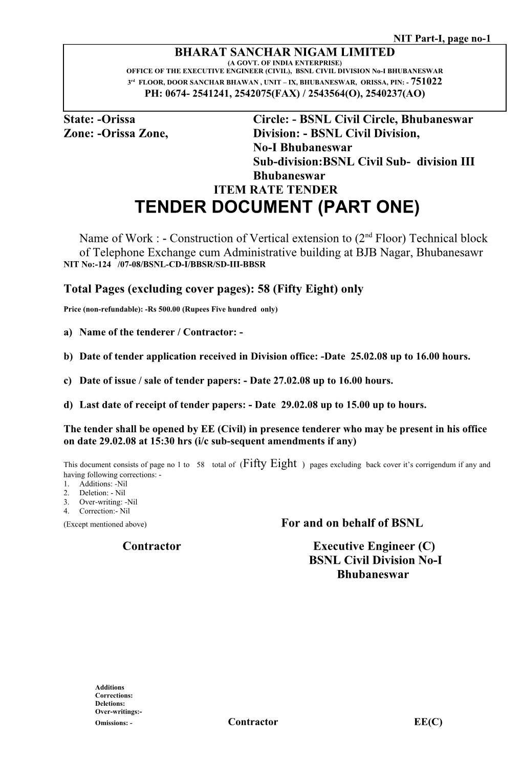 Notice Inviting Tenders s5