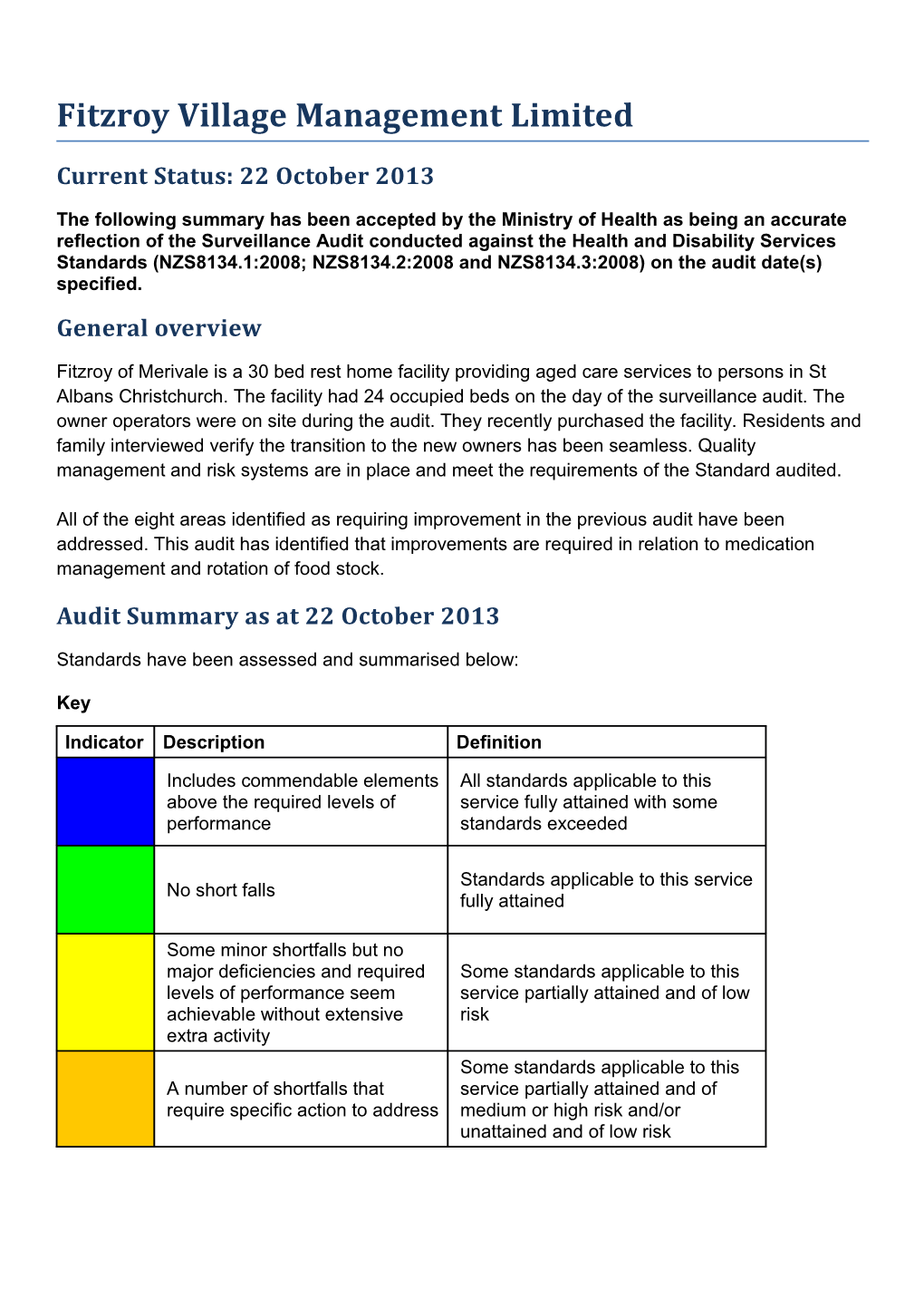 Certificaiton Audit Summary s3