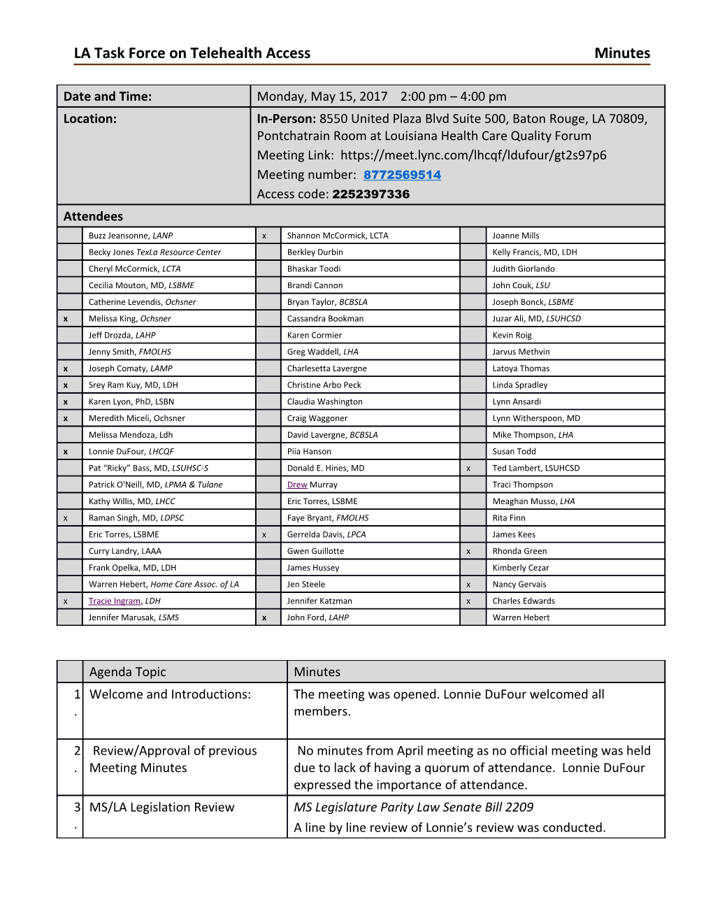 FMOHLS Meeting Agenda & Minutes s2