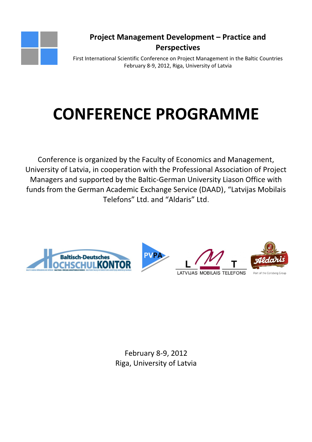 Conference Programme s1